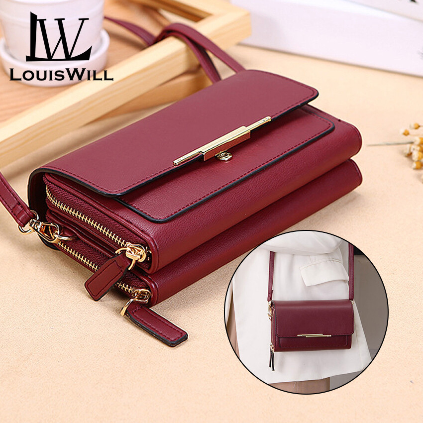 LouisWill Women Bags Large-capacity Adjustable Double Zips Layers Multi-function Shoulder Bag Women Fashion Messenger Bag Purse Card Holder Square Bag Cloth Pattern Flap snap closure Mini Cross Body Bag
