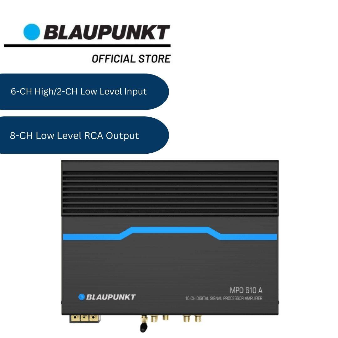 Blaupunkt Velocity Power Amplifier with DSP MPD 610 A 6CH High/2CH