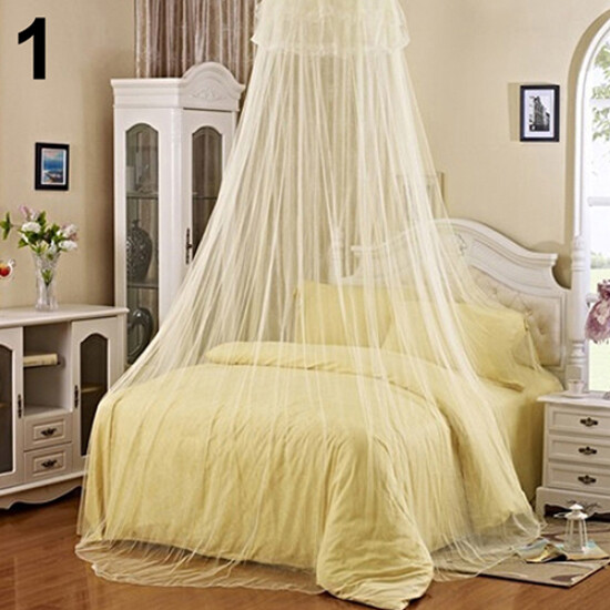 Xavierb Elegant Lace Insect Bed Canopy Netting Curtain Round Dome Mosquito Net Bedding