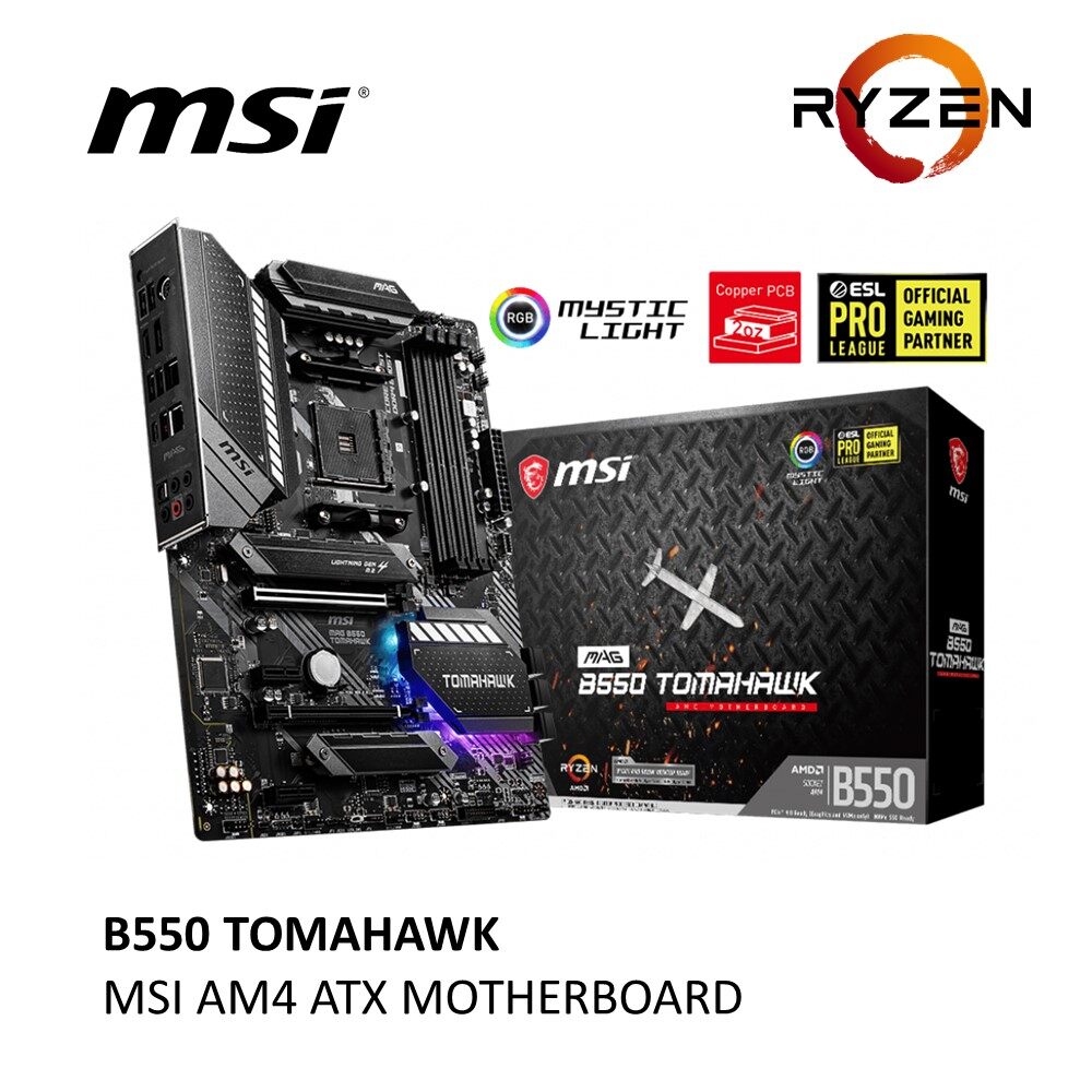 MSI B550 TOMAHAWK AMD AM4 ATX MOTHERBOARD Lazada
