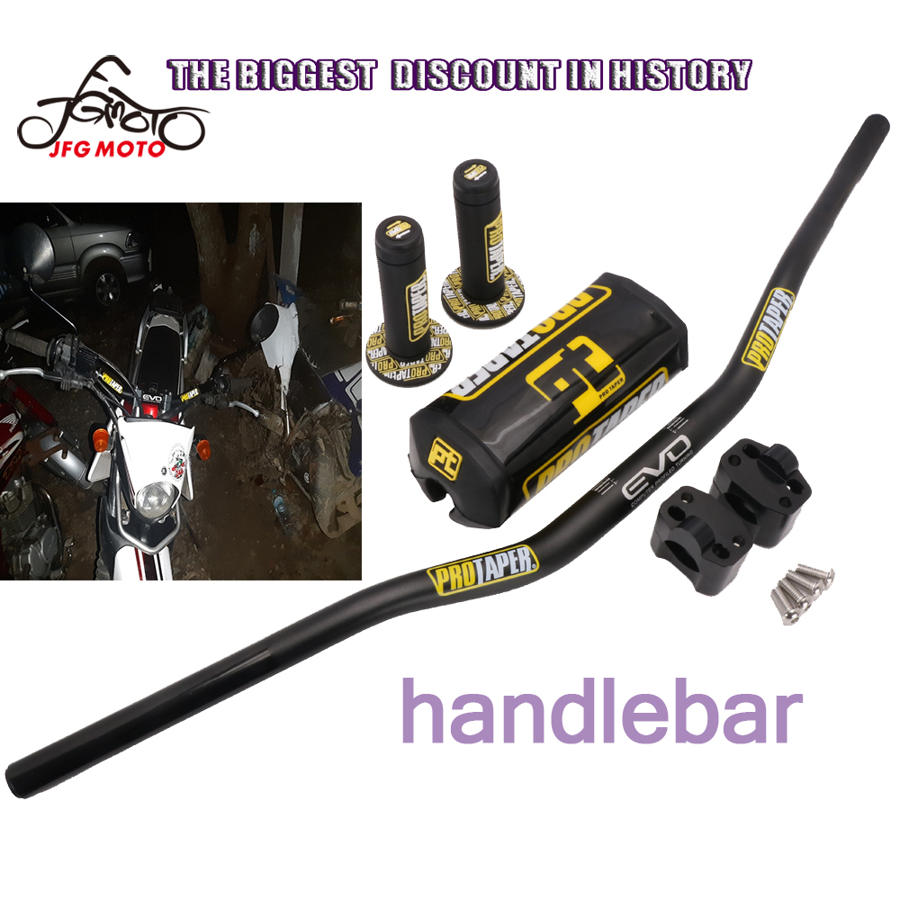 Taper Handlebars Fatbars With Clamps – Fits CRF, RMZ, KXF, YZF, YZ, RM, KX, CR, KTM 125/250/450/500