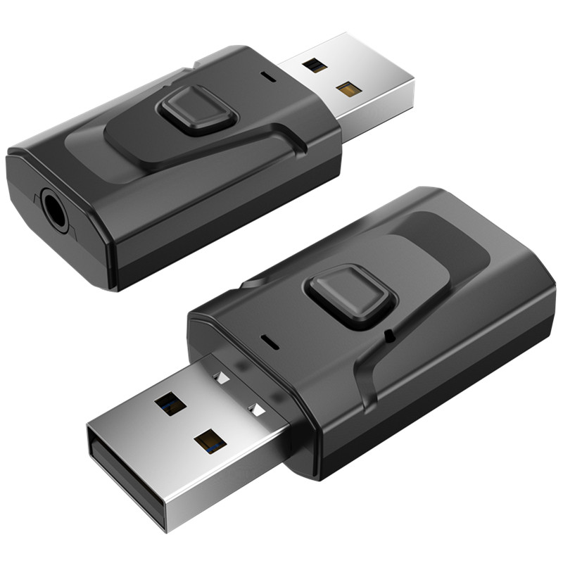 VAOLRO 4 Trong 1 USB Bộ Phát Bluetooth Receiver Với Mic Gọi Rảnh Tay 3.5Mm Aux Âm Thanh Stereo RCA Bộ Chuyển Đổi Âm Thanh Không Dây Cho TV Trên Xe PC Loa Bluetooth Headphone