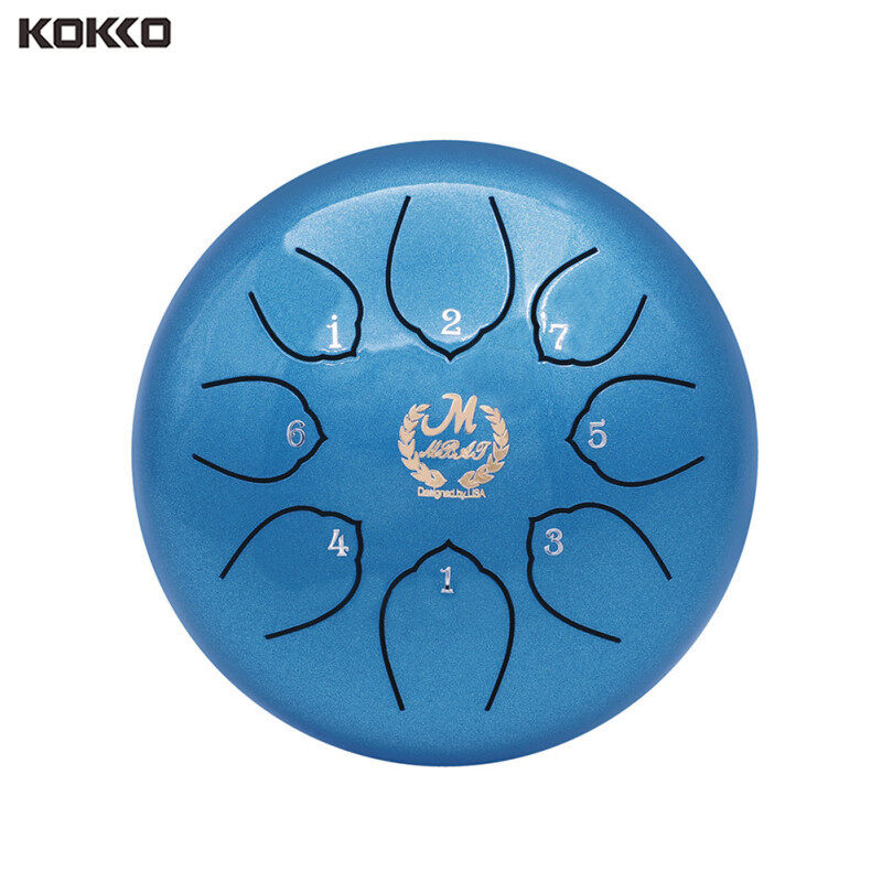 KOKKO Trống Lưỡi thép C Tune Bộ gõ 6 inch với Bộ lưu trữ Gậy Bộ dụng cụ