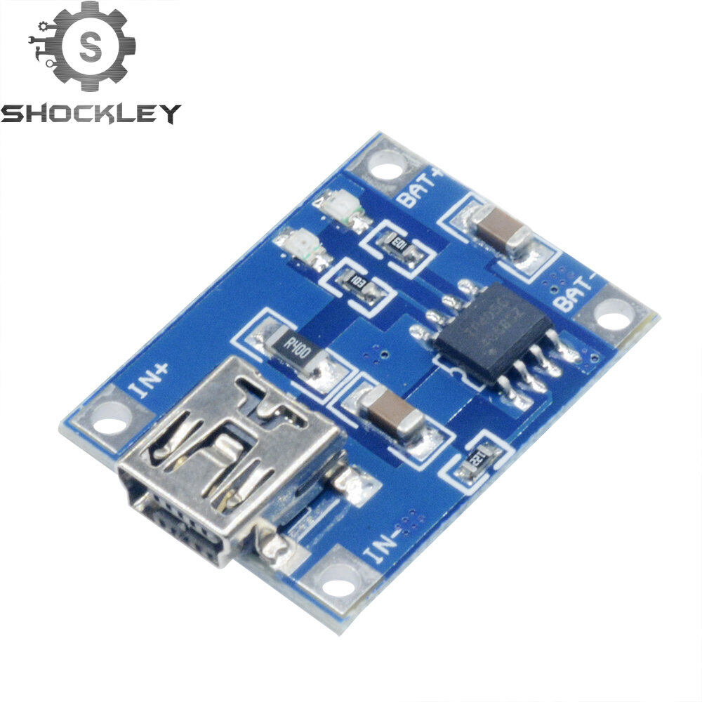 Shockley Mô-đun TP4056 Bộ Sạc Pin Lithium Pin Lithium 18650 3.7V 5V 1A MICRO USB USB-C USB Mini Pin Bảo Vệ Kép Mô-đun Sạc