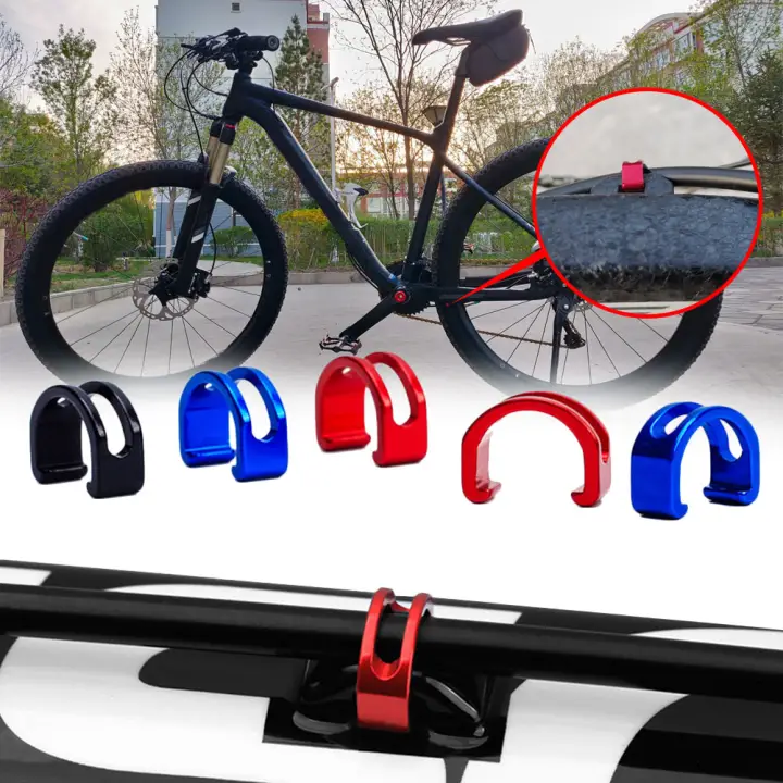 5pcs Aluminum Hydraulic Housing C-Clips MTB Bike Brake hollow Cable Clips Buckle
