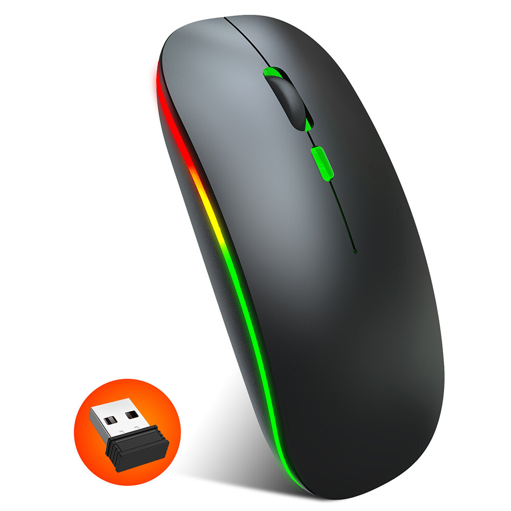 Chuột Không Dây Siêu Mỏng M40 Chuột Không Dây Sạc Được 2.4G, Thiết Kế Công Thái Học, 3 DPI Có Thể Điều Chỉnh Màu Đen