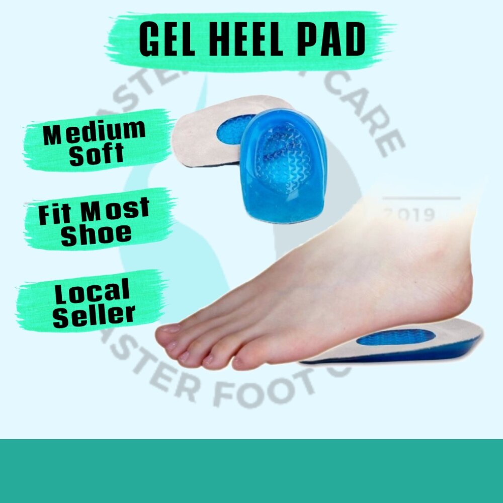 Silicone Gel Heel Cups Shoe Inserts for Plantar Fasciitis, Sore Heel