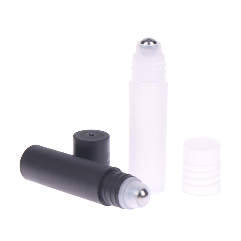 Ruing 5ml cuộn nhựa-on Nước hoa bottlesstainless bi lăn thép container rỗng
