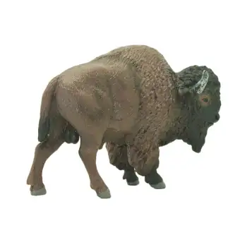 Bisa Cod Bison Amerika Simulasi Hewan Model Action Figur Mainan