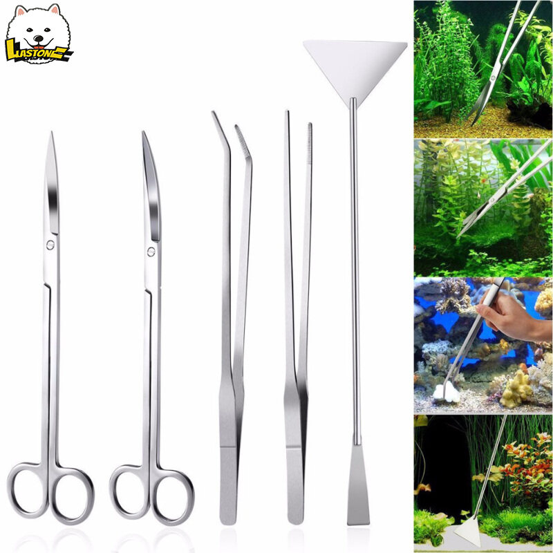 LAboston Bể Cá 3 Cái 5 Cái Bộ Dụng Cụ Bể Cá Nhíp Tưới Cây Thủy Sinh Kéo