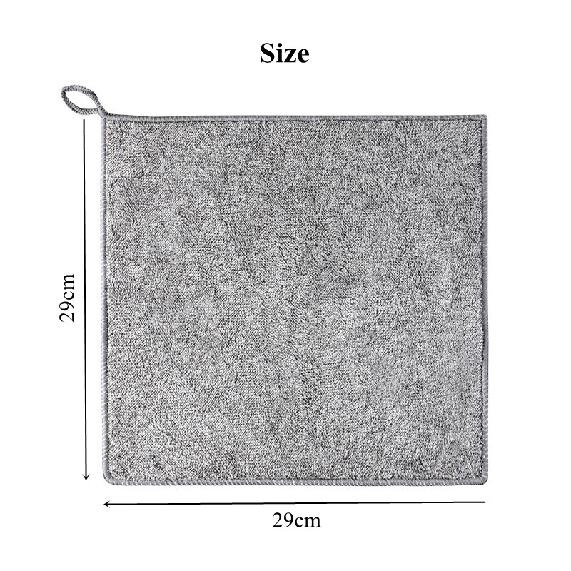 1/ 5 cái khăn lau treo nhà bếp hình vuông vải đĩa sợi microfiber siêu thấm khăn lau chất tẩy rửa nhà bếp khăn tay mềm Khăn lau bụi khăn tay phòng tắm