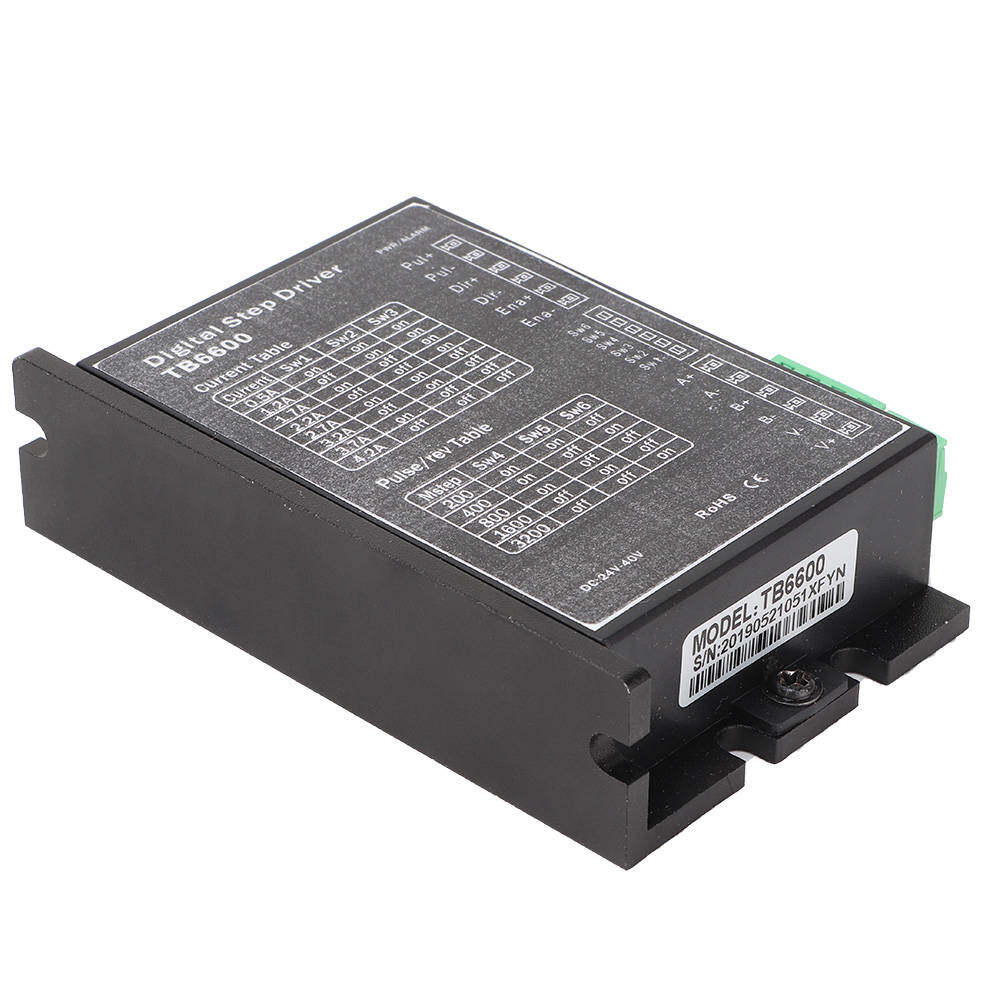 TB6600 DC24-40V 2 Phase/Bipolar 2 Phase Motor Controller Stepper Motor Driver 1.0~4.2A/Phase NEMA 17/23 Motor Controller