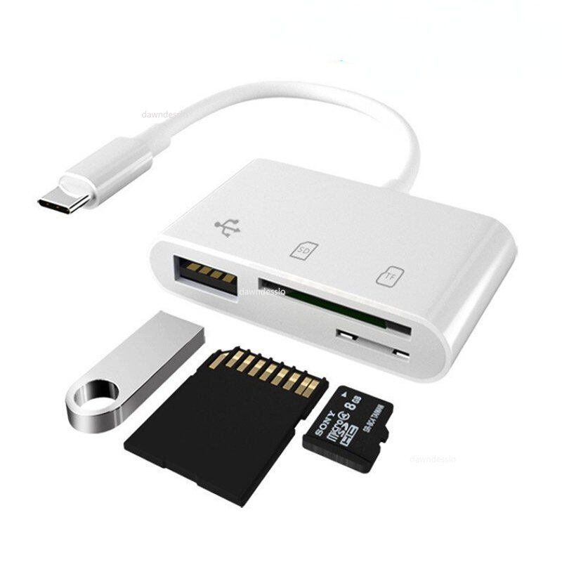 Kebidumei đa chức năng Loại-C Adapter TF SD Đầu đọc thẻ nhớ OTG adpter USB đầu đọc thẻ Loại C