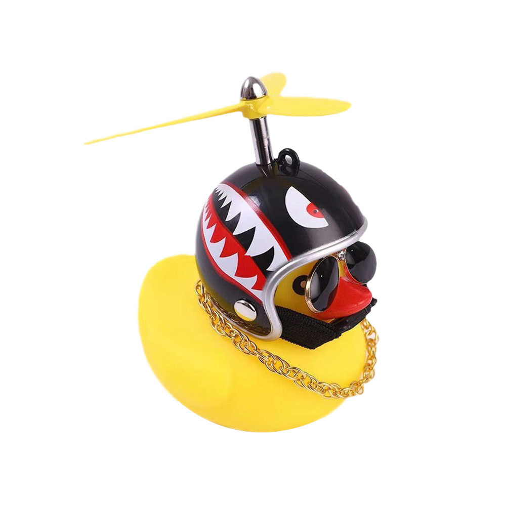 【In Stock+COD】Ornament Helmet-Mounted Yellow Duck Auto Ornaments Cute Wave-Breaking Duck Social Duck Creative Car Dashboard Toys Car Interior Accessories