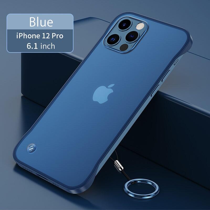HOCE Ultra Thin Matte Translucent Phone Case For iPhone 13 12 11 Pro Max 13 12 Mini X XR XS Max 7 8 Plus Hard PC Frameless With Ring Shockproof Protection Cover Shell