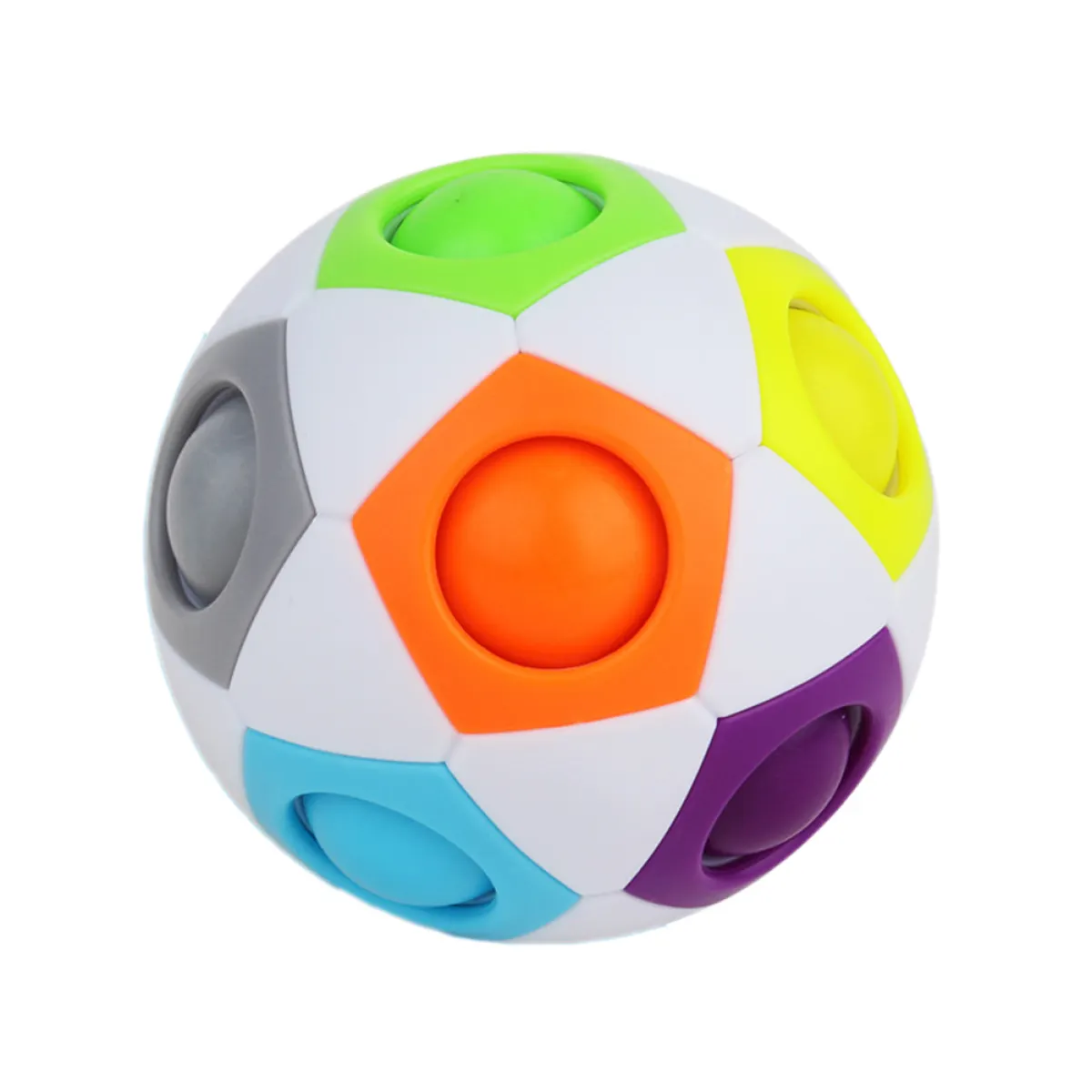 rainbow puzzle ball