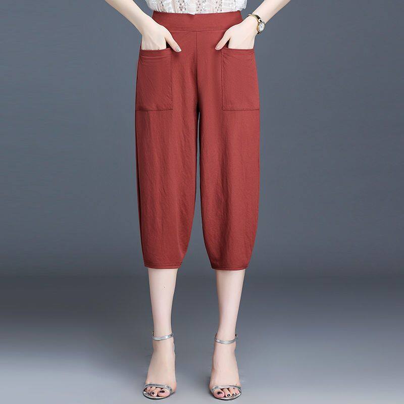 Women's 40-100kg Wearable New Summer Harlan Pants Women's Korean Casual 27/9 Pants Thin Women's Radish Women's Clothing