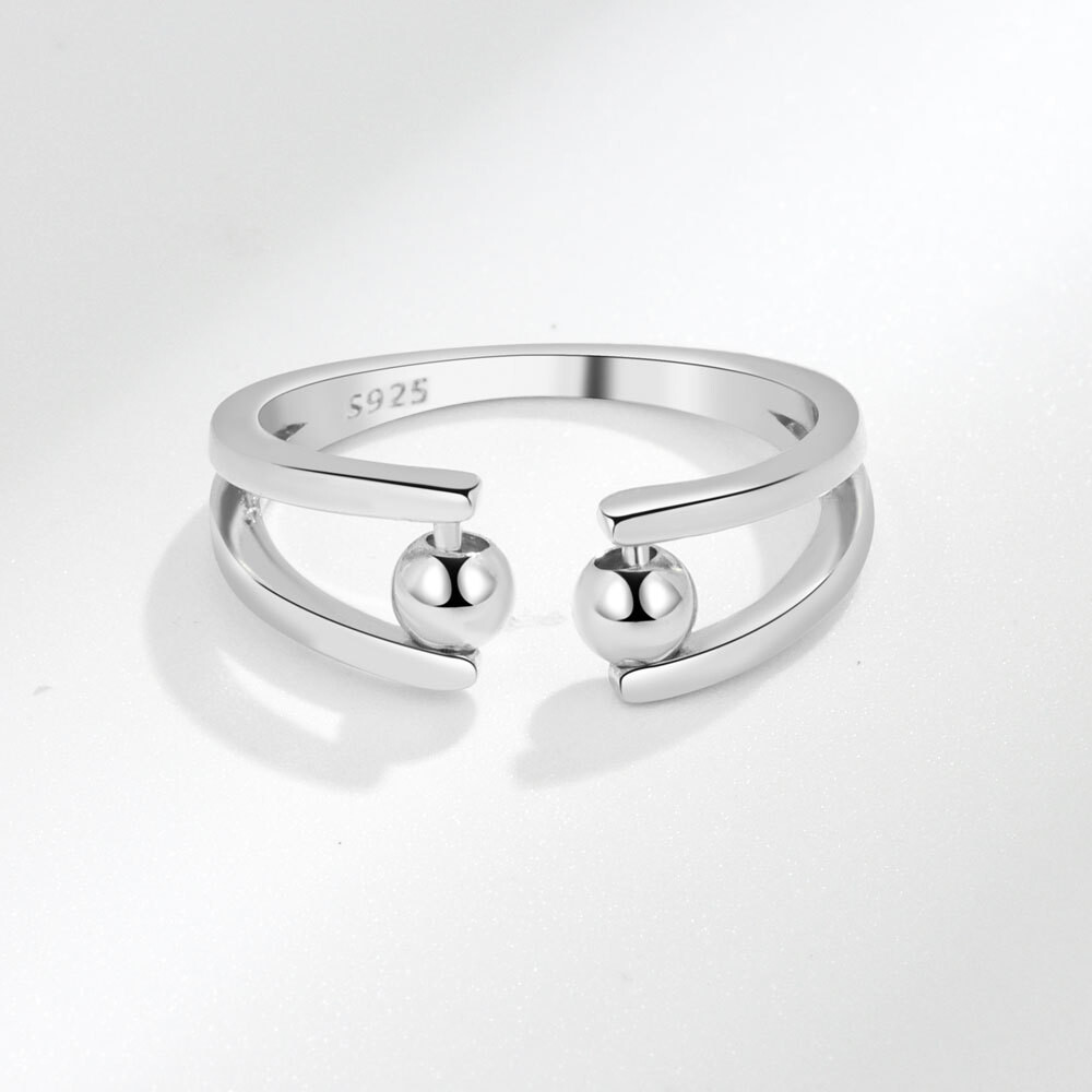 Decompression Ring Spin Rings Adjustable Ring Anti-Anxiety Ring Rotating Ring Turnable Bead Ring Opening Ring