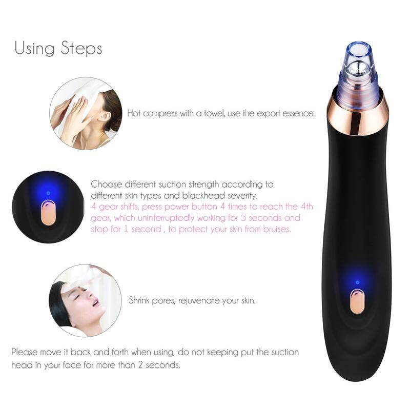 CkeyiN USB Rechargeable Vacuum Suction Blackhead Remover Facial Pore