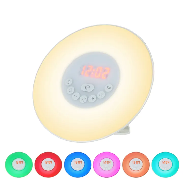 Digital Alarm Clock Wake Up Light Table Led Lamp Electronic Digital Alarm Clock Wake Up Light Table