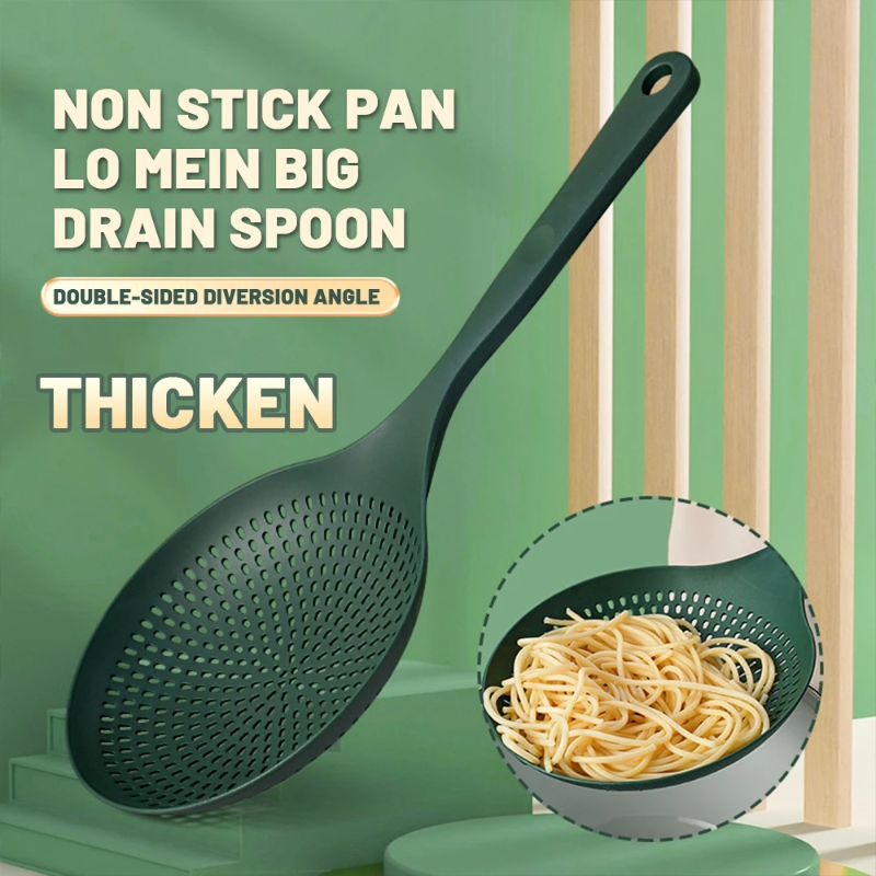 Yespery lớn colander nhà bếp lớn mì muỗng thìa cầm tay dài nhiệt độ cao không dính Pan colander strainers Lọc dụng cụ nhà bếp
