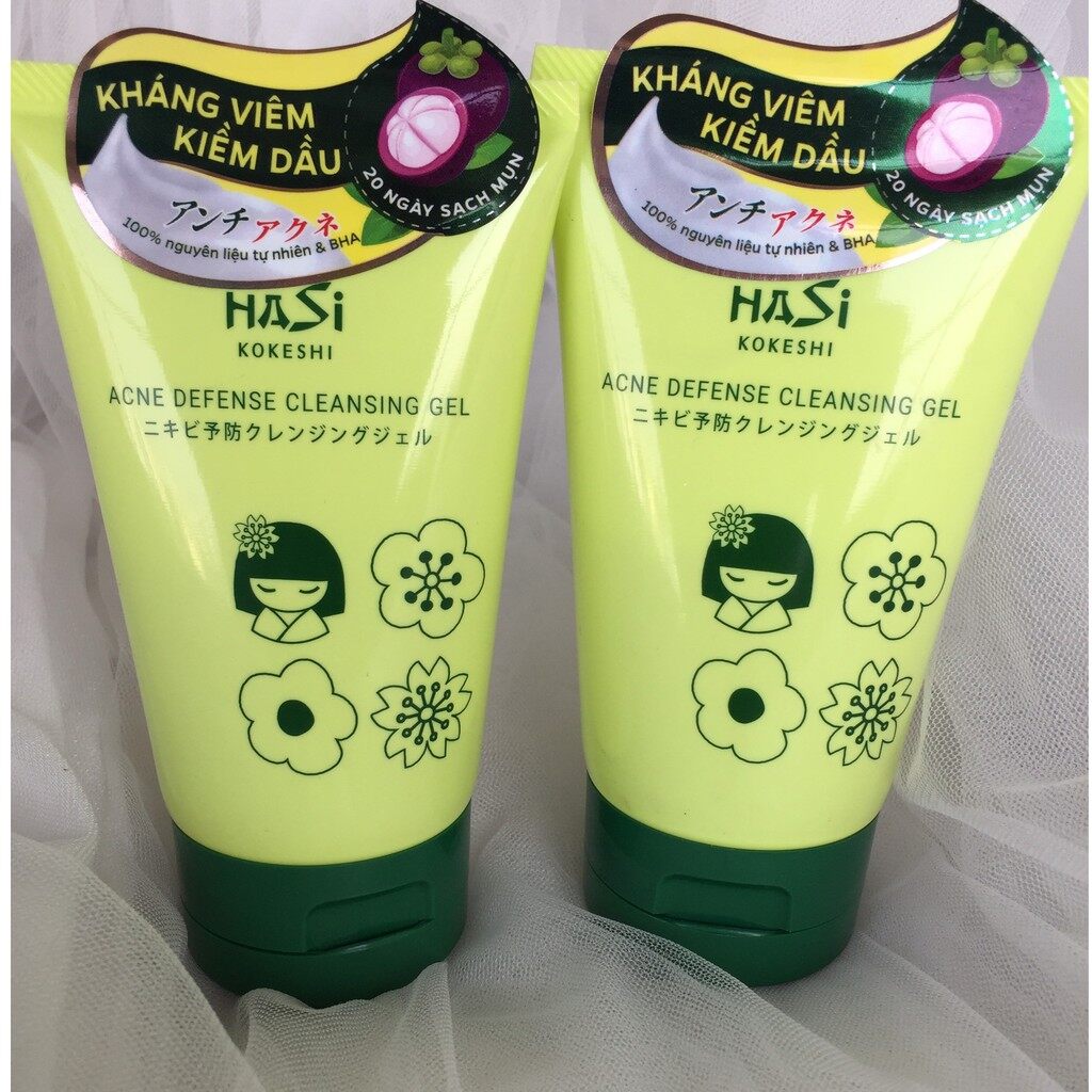 [Có sẵn] Sữa rửa mặt cho da mụn Hasi Kokeshi 100ml