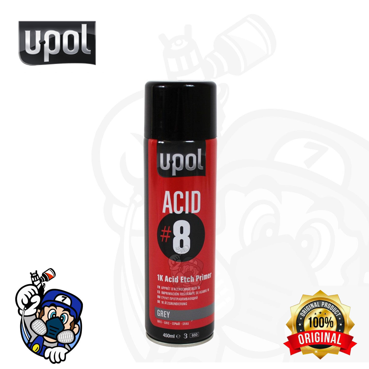UPOL Acid8 Acid Etch Primer (450ML) Lazada