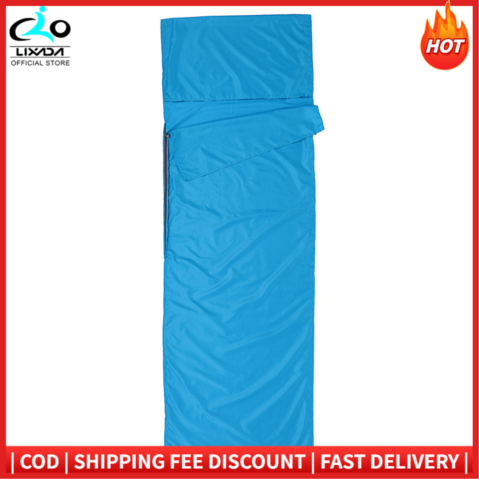 TOMSHOO 70*210CM Outdoor Travel Camping Hiking Polyester Pongee Healthy Sleeping Bag Liner with Pillowcase Portable Lightweight Business Trip Hotel