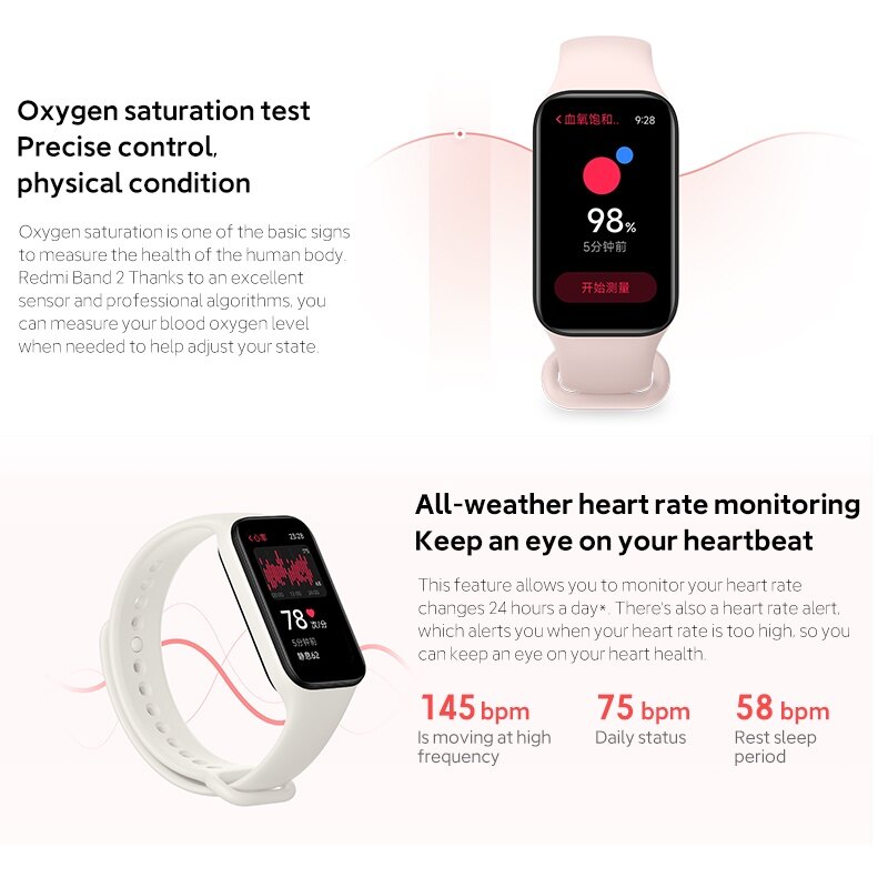 Blood Pressure Blood Oxygen Mi Band Blood Oxygen Oxygen Saturation