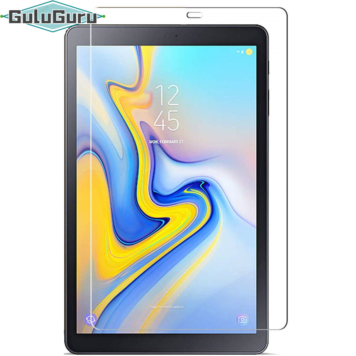 [2 Piece] FULL GLUE for Samsung Galaxy Tab A8 A7 A2 A 10.1 8 7 Screen Protector Tempered Glass 9H HD Film, 99.9% Light Transmission, Anti-Scratch/Burst, Bubble Free, Easy Install, Perfect Touch