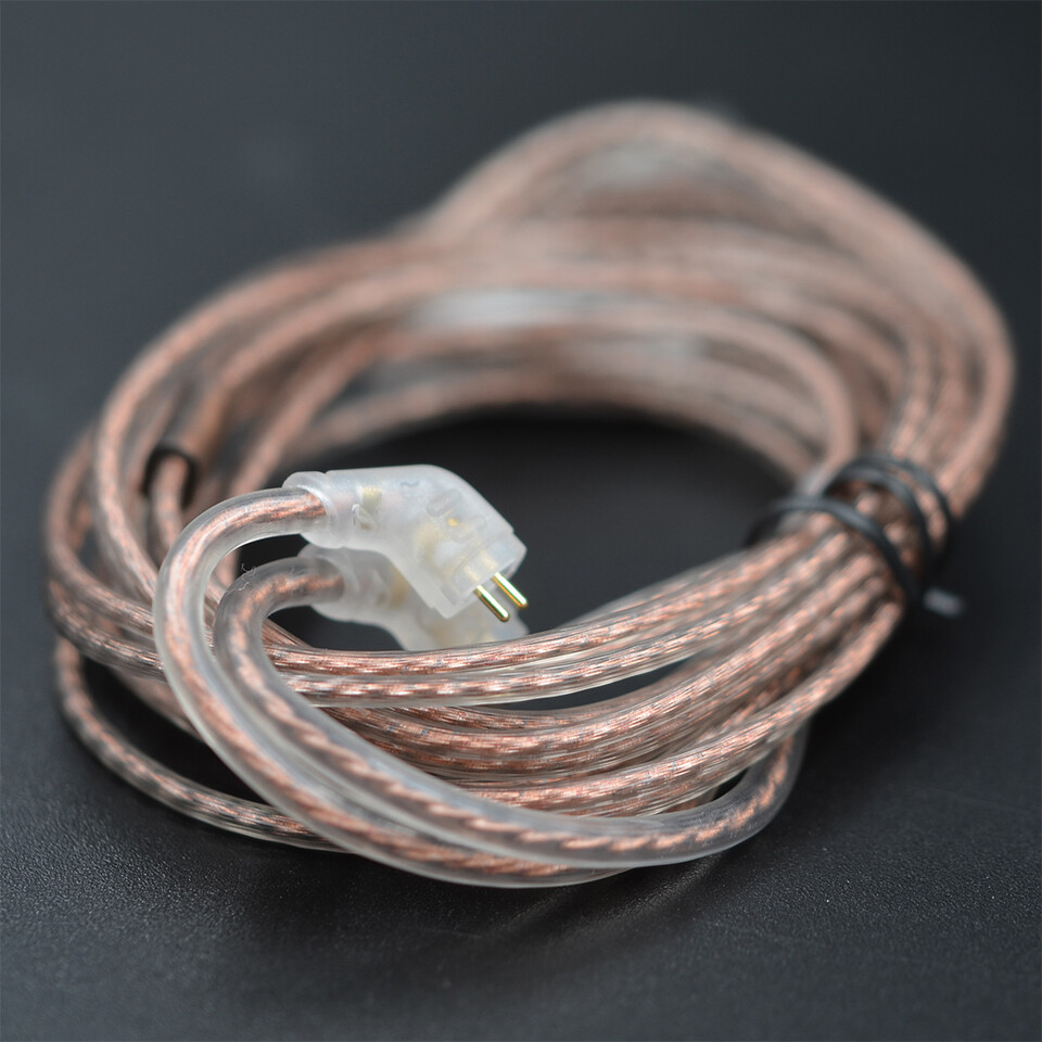 KZ Cáp Thay Thế Bằng Đồng Không Oxy Có Độ Tinh Khiết Cao Cáp Tai Nghe Nâng Cấp Phẳng Song Song Kép Dây Tai Nghe Stereo HD Âm Thanh Sống Động Dây Tai Nghe Giảm Rối Loạn Độ Bền Cao Pin Mạ Vàng 2 Chấu 0.75Mm Cho KZ ZSN ZST ZEX Pro
