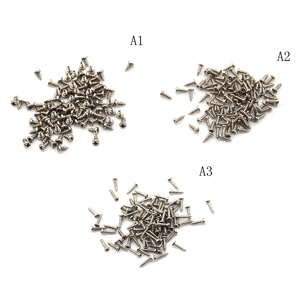 aiqinhaimaoyi 100pcs M2 Screw Thread Diameter Round Head Cross Screws Self Tapping Screw