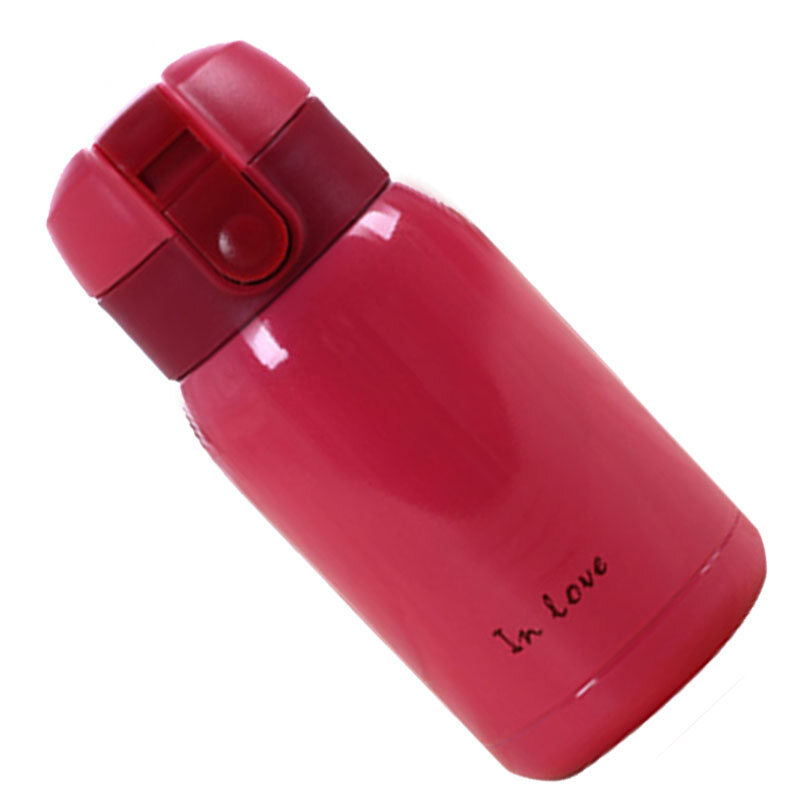 mini Stainless Steel Big belly thermos bottle(rose red)200ml