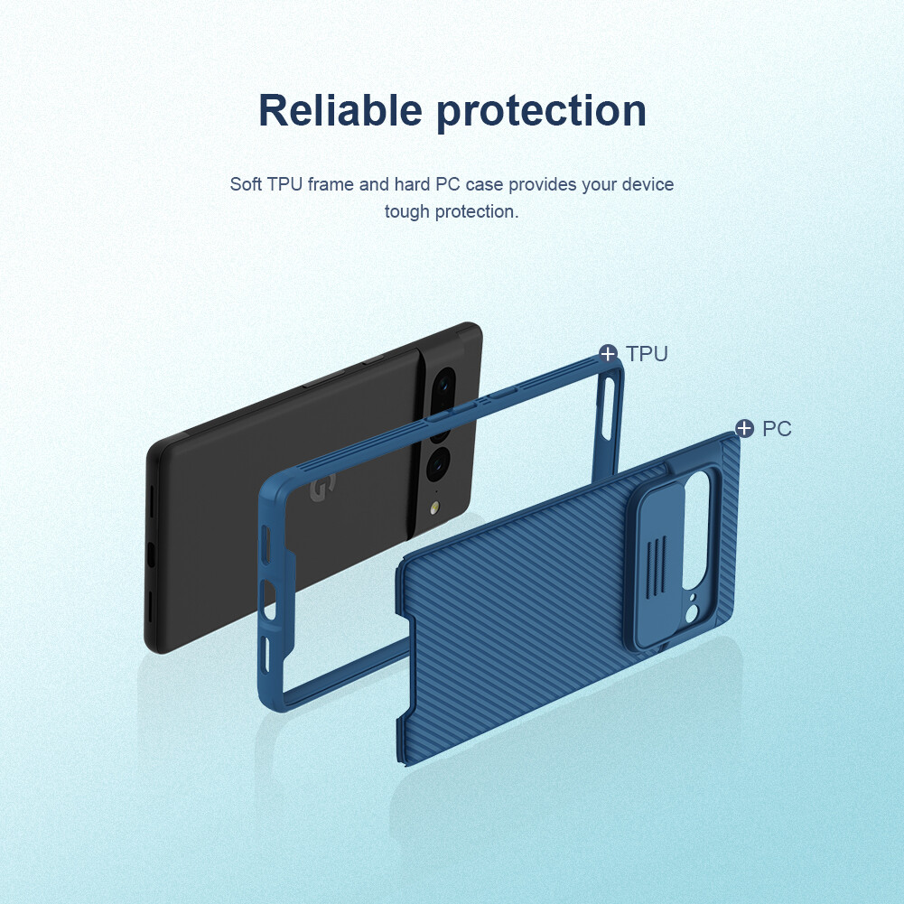 NILLKIN Ốp CamShield Pro Cho GOOGLE Pixel 7 Pro Ốp Lưng Bảo Vệ Máy Ảnh Trượt Google Pixel7 Pro Ốp Lưng Phong Cách Doanh Nhân