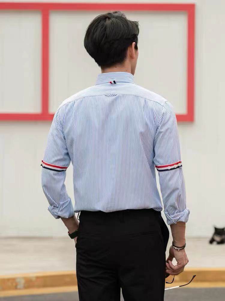 Thom Browne Short streamer on sleeve Shirts