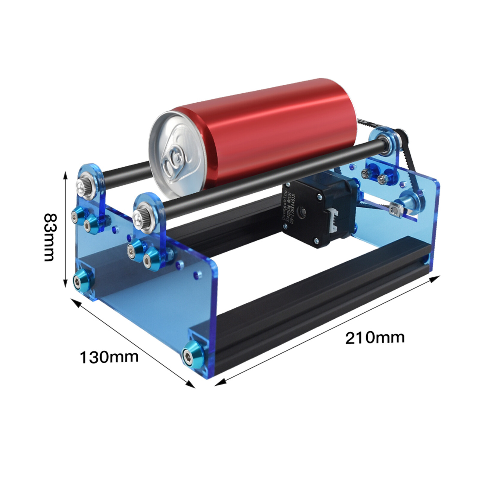 KKmoon Con Lăn Khắc Laser Cho Các Vật Thể Hình Trụ Với Trục Khắc Xoay 360 ° 5 Góc Điều Chỉnh Đường Kính Khắc 20Mm-80Mm Tương Thích Với Ortur Atomstack Sculpfun Totem Máy Khắc Laser