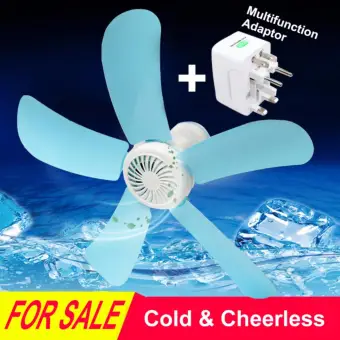 220v Portable Hanging Mini Ceiling Fan Easy Hang For Summer