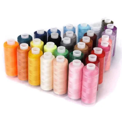 30Pcs Polyester Sewing Threads set, 250 Yards Embroidery Threads for Upholstery Sewing Machine (30 color)