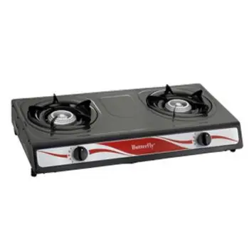 Erfly Double Burner Gas Cooker Bgc 666 Lazada Erfly Double Burner Gas Cooker Bgc 666