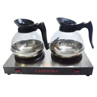 CAFERINA Electric Dual Hot Plate Coffee 