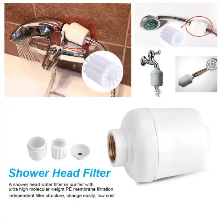 Removable Healthy Bathroom Shower Head In Line Faucet Filter