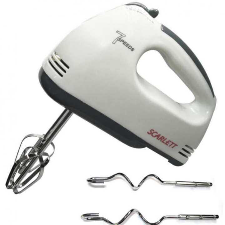 Scarlett Portable 7 Speed Professional Baking Hand Mixer Lazada