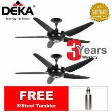 Deka Twin Pack Deka R8t 5 Blades 56 R Control Ceiling Fan W