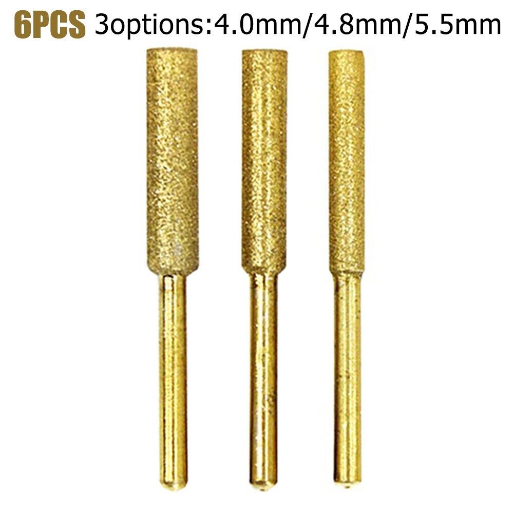 6PC/Set Chainsaw Sharpener Grinding File Chain Saw Sharpening Tool 4/4.8/5.5mm