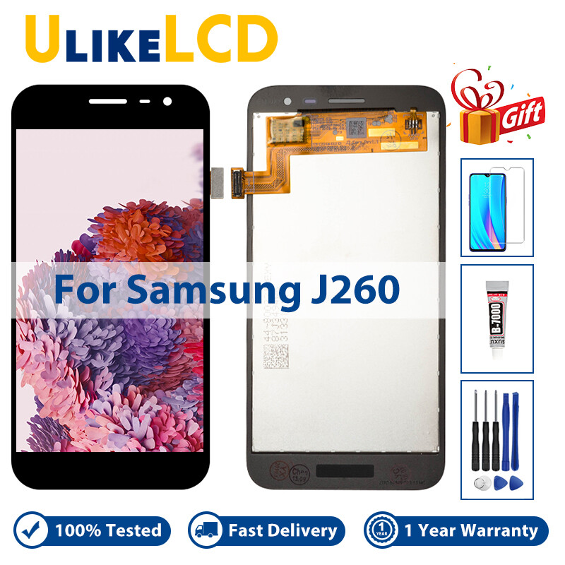 New lcd for samsung galaxy j2 core j260 lcd display screen touch screen digitizer assembly replace for samsung j260 lcd