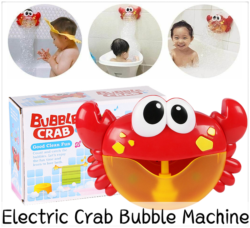 fun bubble crab bath musical toy