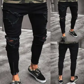 men's ripped skinny jeans