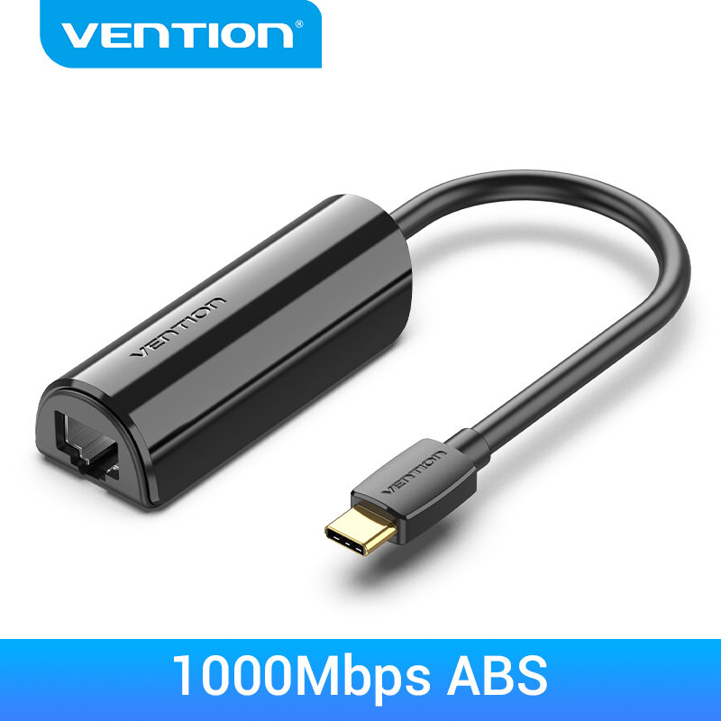 Vention USB Type C to Gigabit Ethernet Adapter Apply to USB C Interface Support 1000Mbps Ultra Speed For HuaWei Matebook Lenovo notebook XiaoMi USB 3.1 USB C To Digabit Ethernet Adapter