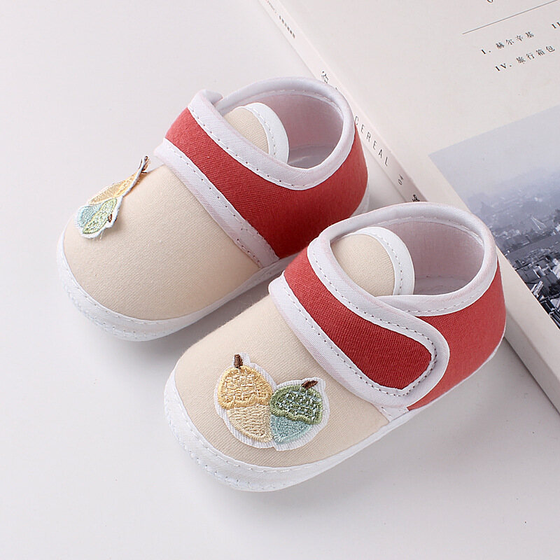 Baby Shoes Cotton Soft Baby Girls Flat Newborn Toddler Leaning Walking Shoes Flats