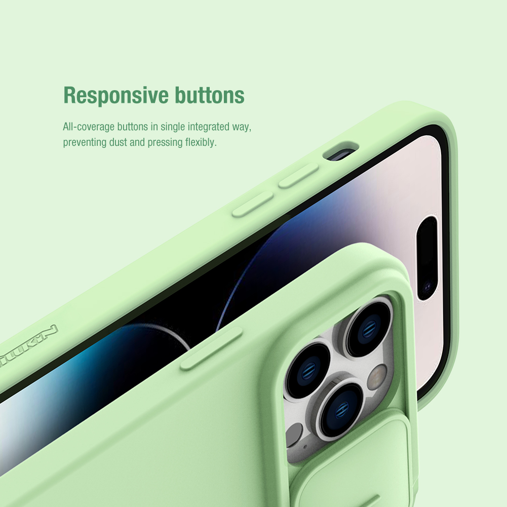 Nillkin CamShield Silicone Ốp Lưng Cho iPhone 14 Pro Max Ốp Lưng Mượt Silicon Mềm Trượt Máy Ảnh Bảo Vệ Ốp Lưng